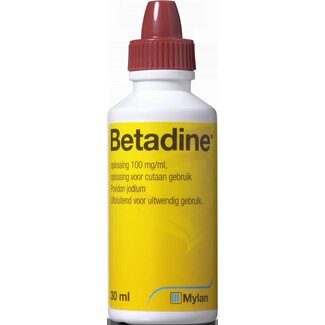 Betadine Betadine Jodium oplossing 30 Milliliter