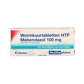 Healthypharm Healthypharm Mebendazol/wormkuur 6 Tabletten