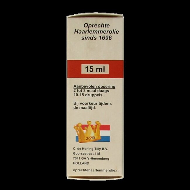 De Koning Tilly Haarlemmerolie magnum 15 Milliliter