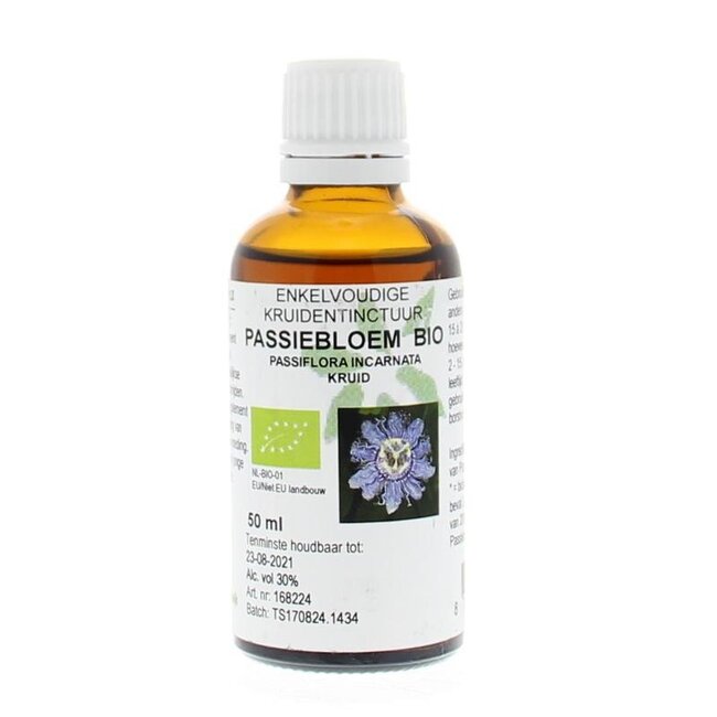 Passiflora incarnata herb/passiebloem tinctuur bio 50 Milliliter