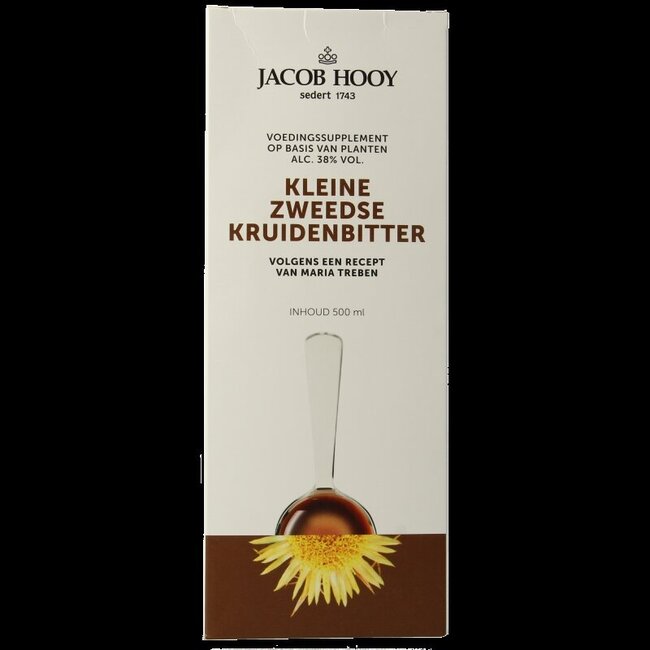 Jacob Hooy Zweedse kruidenbitter groot 500 Milliliter