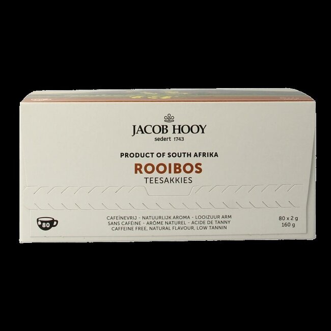 Jacob Hooy Rooibosthee sakkies 80 Zakjes
