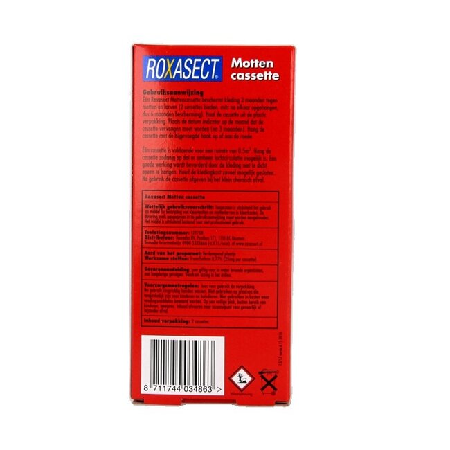 Roxasect Mottencassette 2 Stuks
