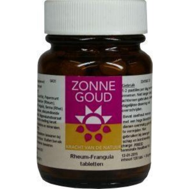 Zonnegoud Rheum frangula 120 Tabletten