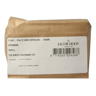Jacob Hooy Jacob Hooy Pau d'arco gemalen 250 Gram