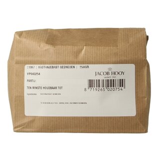 Jacob Hooy Jacob Hooy Kastanjebast gesneden 250 Gram