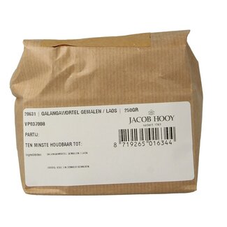 Jacob Hooy Jacob Hooy Racine de Galanga moulue/laos 250 Grammes