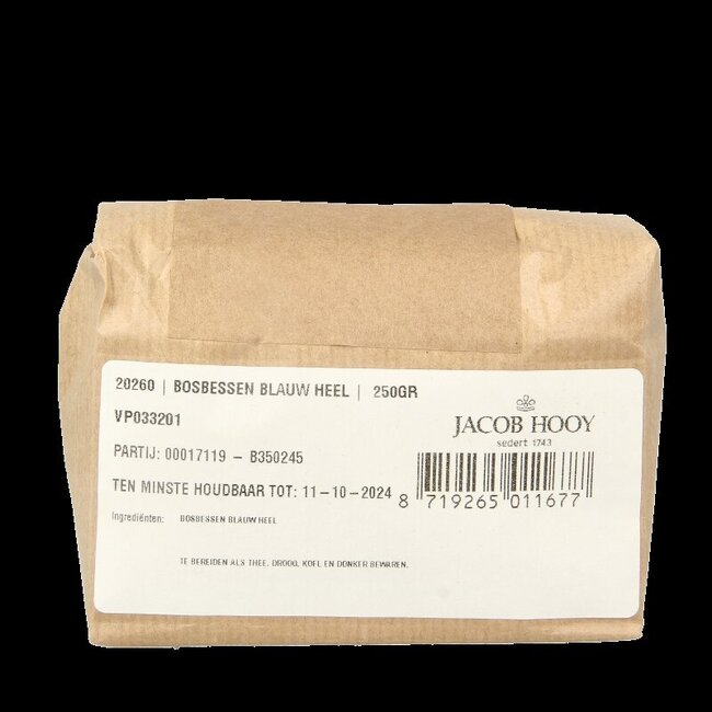 Jacob Hooy Bosbessen blauw 250 Gram