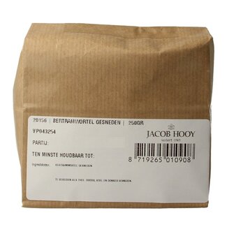 Jacob Hooy Jacob Hooy Bertramwortel gesneden  250 Gram
