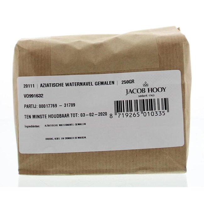 Jacob Hooy Aziatische waternavel gemalen 250 Gram