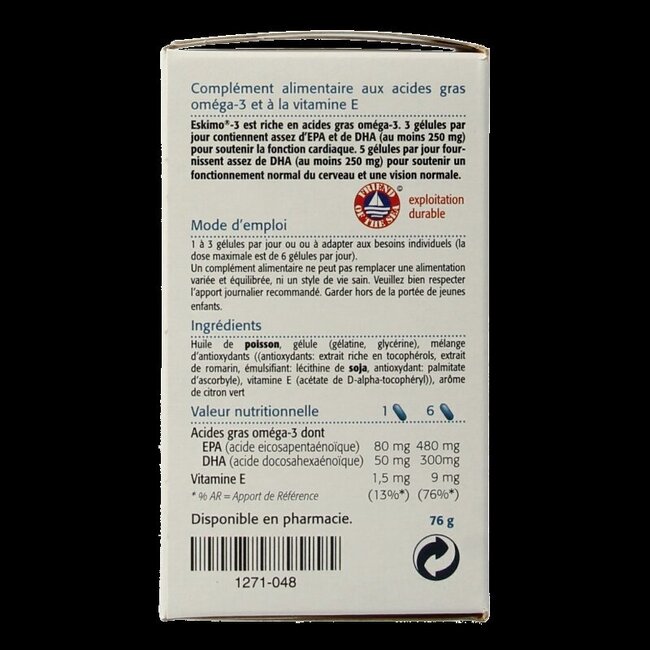 Metagenics Eskimo 3 105 Capsules