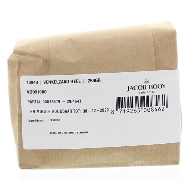 Jacob Hooy Venkelzaad heel 250 Gram