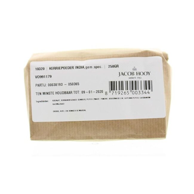 Jacob Hooy Kerriepoeder India 250 Gram