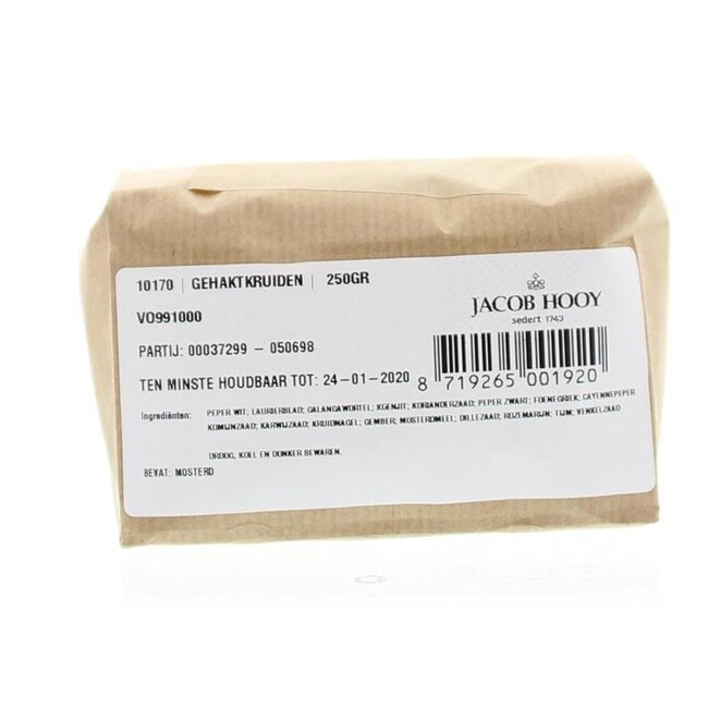 Jacob Hooy Gehaktkruiden 250 Gram