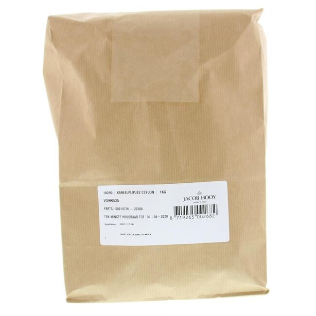 Jacob Hooy Kaneel pijpjes Ceylon 1 Kilogram