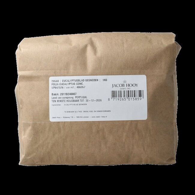 Jacob Hooy Eucalyptusblad gesneden 1 Kilogram