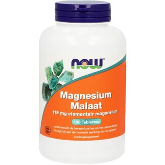 NOW NOW Magnesium malaat 113mg 180 Tabletten