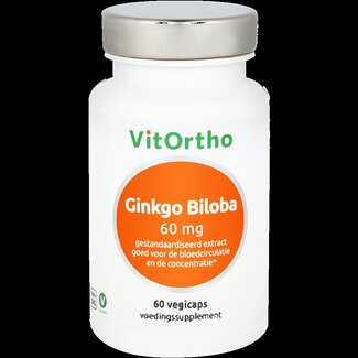 VitOrtho VitOrtho Ginkgo Biloba voorheen focusform 60 Vegetarische capsules