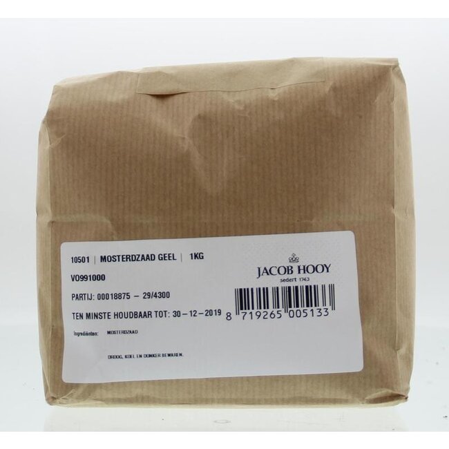 Jacob Hooy Mosterdzaad geel/wit 1 Kilogram