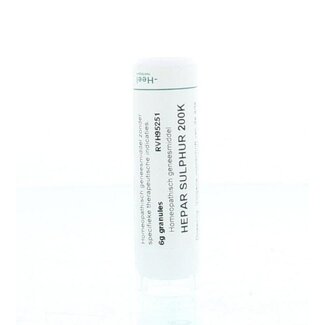 Homeoden Heel Homeoden Heel Hepar sulphur 200K 6 Gram