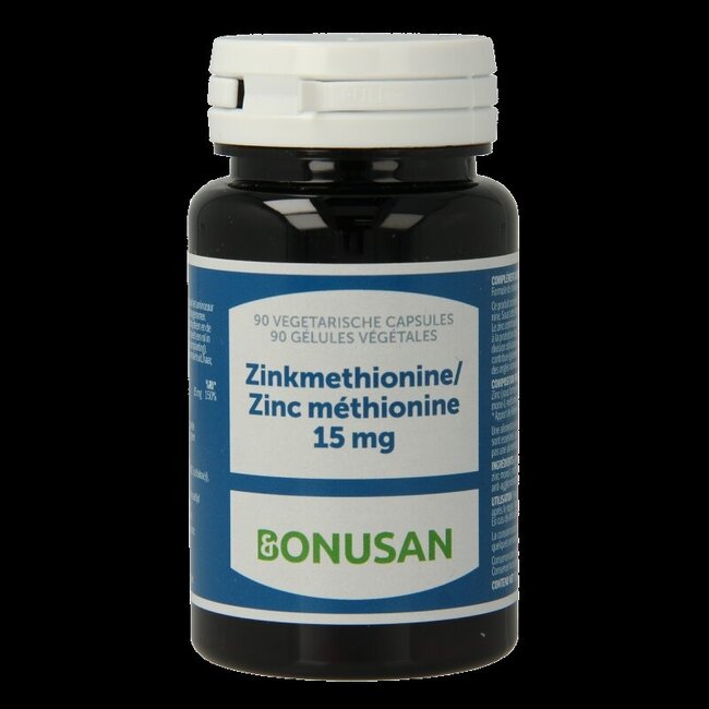 Bonusan Zinkmethionine 15mg Belgie 90 Vegetarische capsules