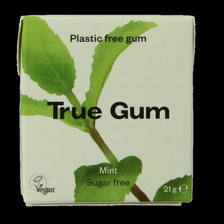 True Gum True Gum Mint suikervrij 21 Gram