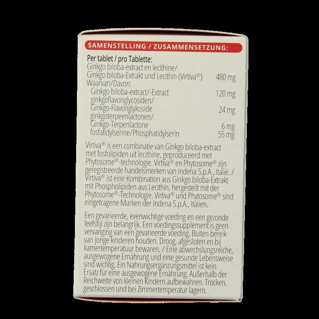 Vitals Ginkgo biloba PS 480 mg 60 comprimés