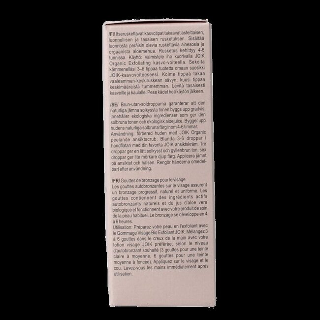 Joik Organics Sunless tan facial drops 30 Milliliter