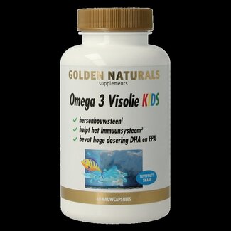 Golden Naturals Golden Naturals Oméga 3 huile de poisson enfants 60 capsules