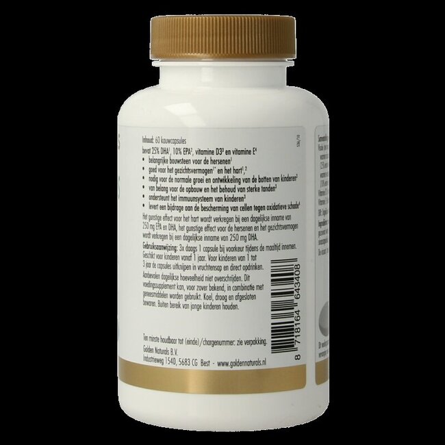 Golden Naturals Omega 3 visolie kids 60 Capsules