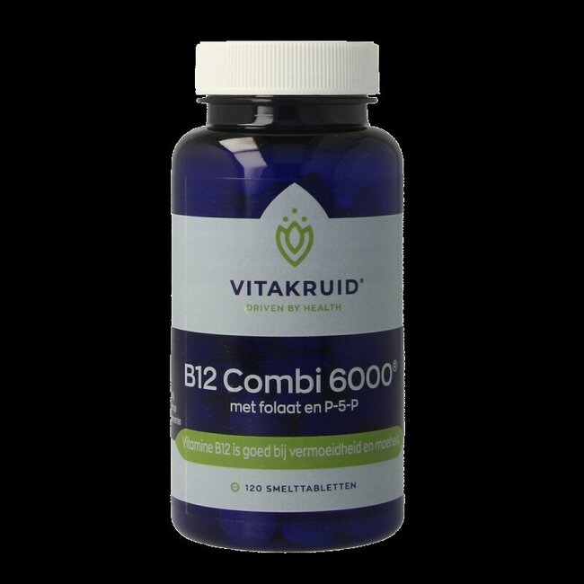 Vitakruid B12 Combi 6.000 met Actief Folaat 120 Smelttabletten