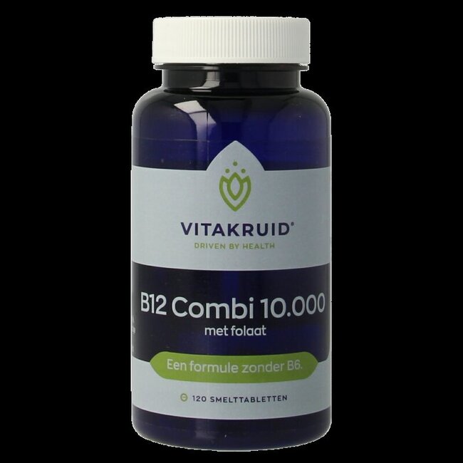 Vitakruid B12 Combi 10.000 met Actief Folaat 120 Smelttabletten