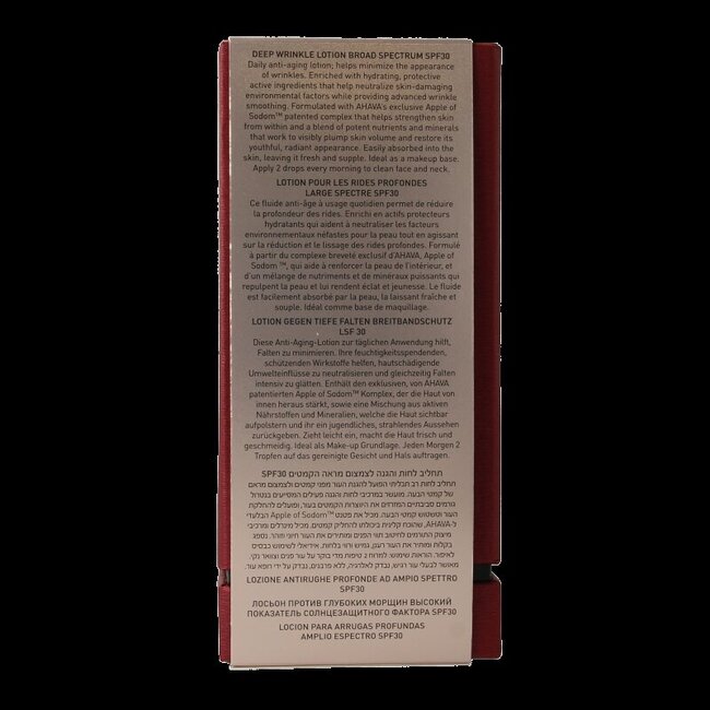Ahava Lotion anti-rides profondes SPF30 50 ml