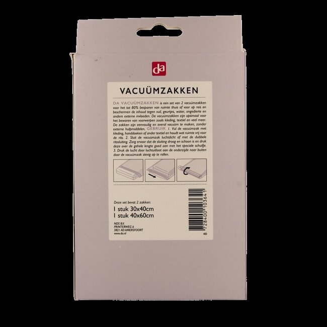 DA Reis vacuum zakken 2 maten 2 Stuks