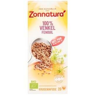 Zonnatura Zonnatura Tisane au fenouil 100 % bio 20 sachets