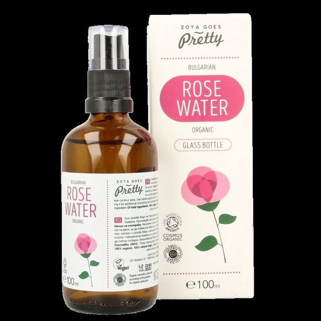 Zoya Goes Pretty Organic rose water glass bottle 100 Milliliter