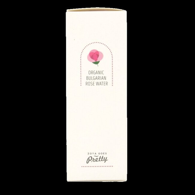 Eau de rose biologique Zoya Goes Pretty, flacon en verre, 100 ml