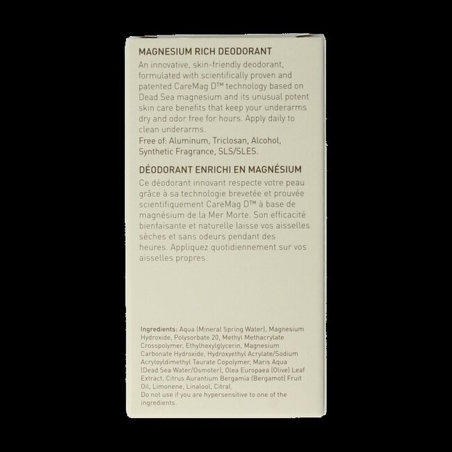 Ahava Déodorant pour femme riche en magnésium 50 ml