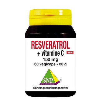 SNP SNP Resveratrol + vitamine C 150mg puur 60 Vegetarische capsules