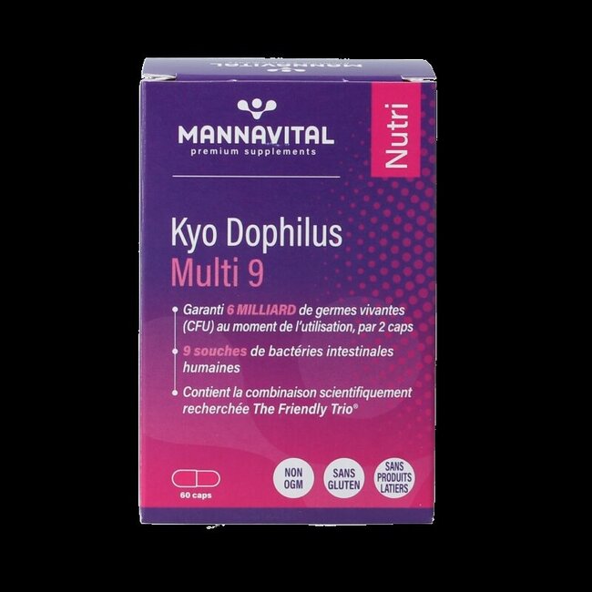 Mannavital Kyo dophilus multi 9 60 gélules