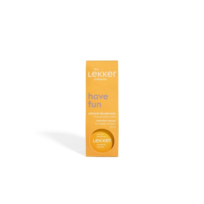 Lekker Company Deodorant mandarijn & citroen 30 Gram