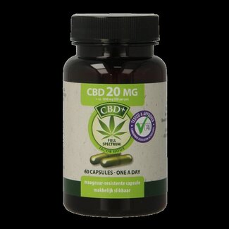 Jacob Hooy Jacob Hooy CBD Capsules 20 mg 60 gélules