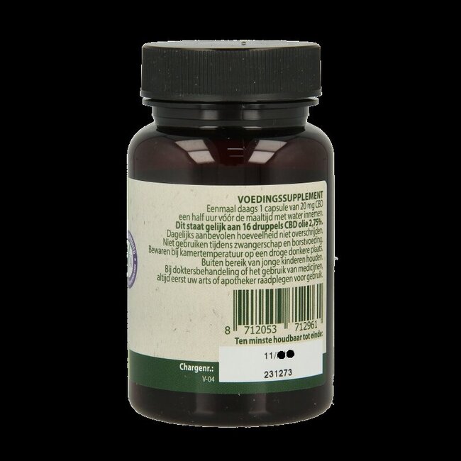 Jacob Hooy CBD Capsules 20 mg 30 gélules
