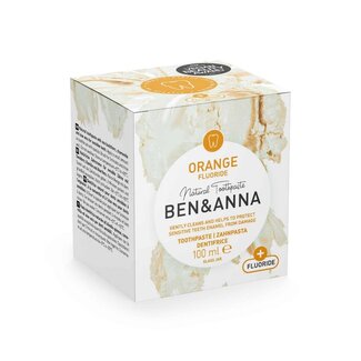 Ben & Anna Ben & Anna Tandpasta orange fluoride 100 Gram