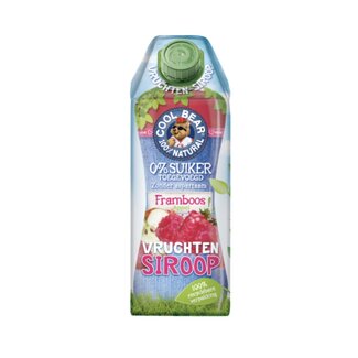 Cool Bear Cool Bear Siroop framboos appel 750 Milliliter