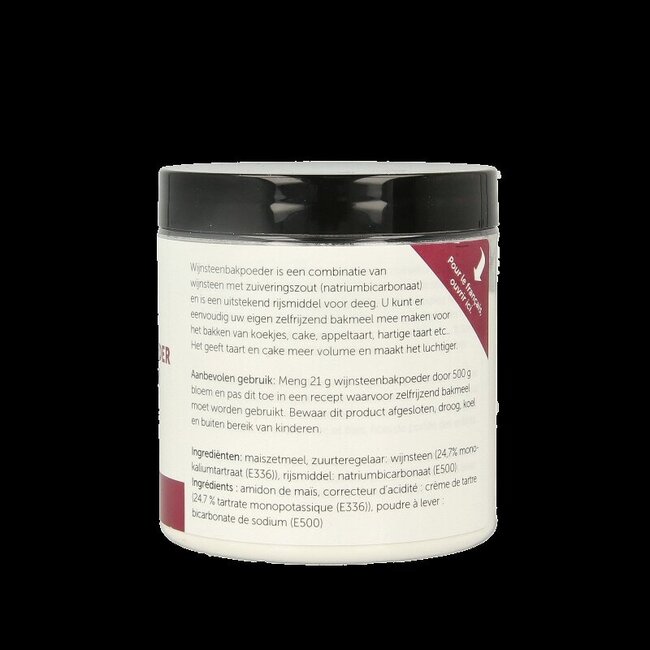 Jacob Hooy Poudre à lever à la crème de tartre 125 g