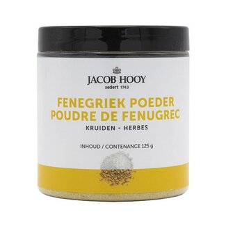 Jacob Hooy Jacob Hooy Fenegriekzaad gemalen pot 125 Gram