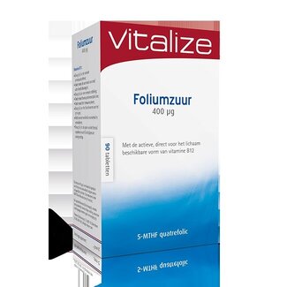 Vitalize Vitalize Foliumzuur 400mcg 90 Tabletten