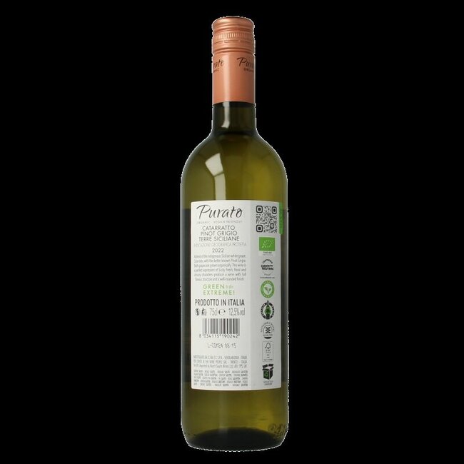 Purato Cataratto pinot grigio 2019 bio 750 Milliliter