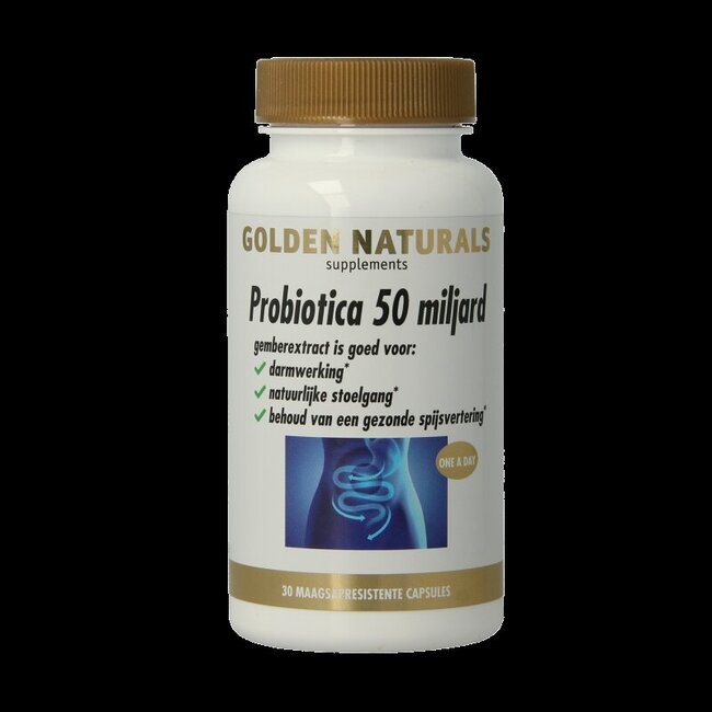 Golden Naturals Probiotica 50 miljard 30 Vegetarische capsules